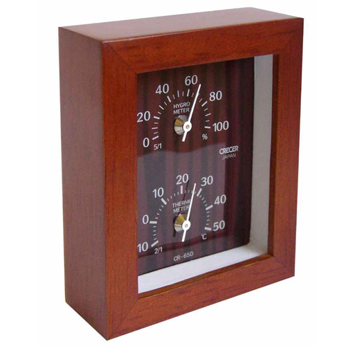 ＣＲＥＣＥＲ温度計・湿度計ＷｏｏｄｙＣＲ－６５０Ｃ