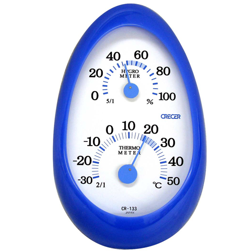 ＣＲＥＣＥＲ温湿度計ｔａｍａｇｏブルーＣＲ－１３３Ｂ