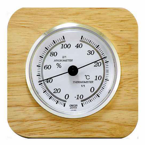 ＣＲＥＣＥＲ天然木温湿度計ＣＲ－６２０