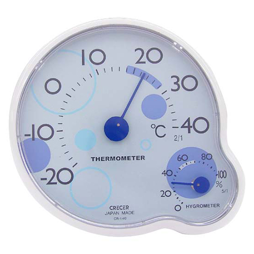 ＣＲＥＣＥＲ温度計・湿度計リップルＣＲ－１４０Ｂ