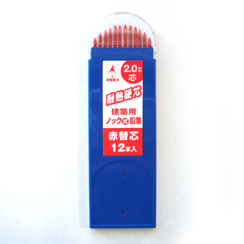 たくみノック式鉛筆替芯２．０赤ＮＯ．７７８９