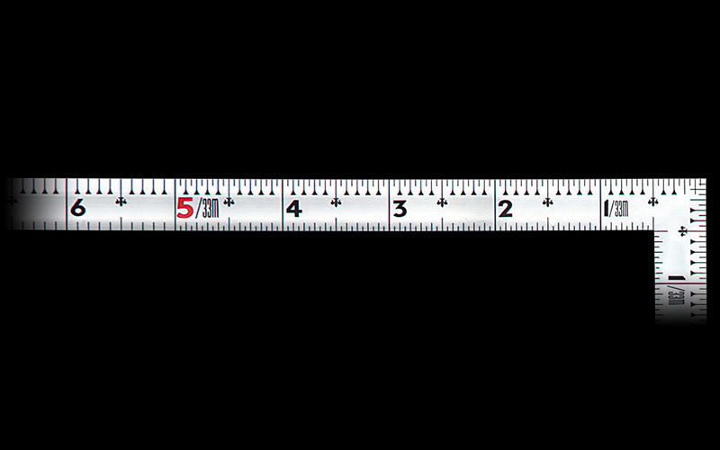 シンワ測定 曲尺同厚  シルバー  １尺５寸  表裏同目  名作 