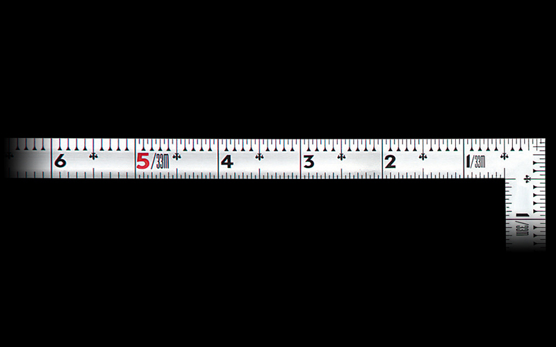シンワ測定 曲尺同厚  シルバー  １尺６寸／５０㎝  併用目盛  名作 
