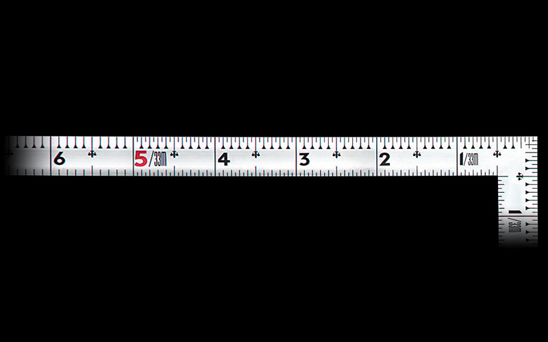 シンワ測定 曲尺同厚  シルバー  １尺６寸  表裏同目  名作 