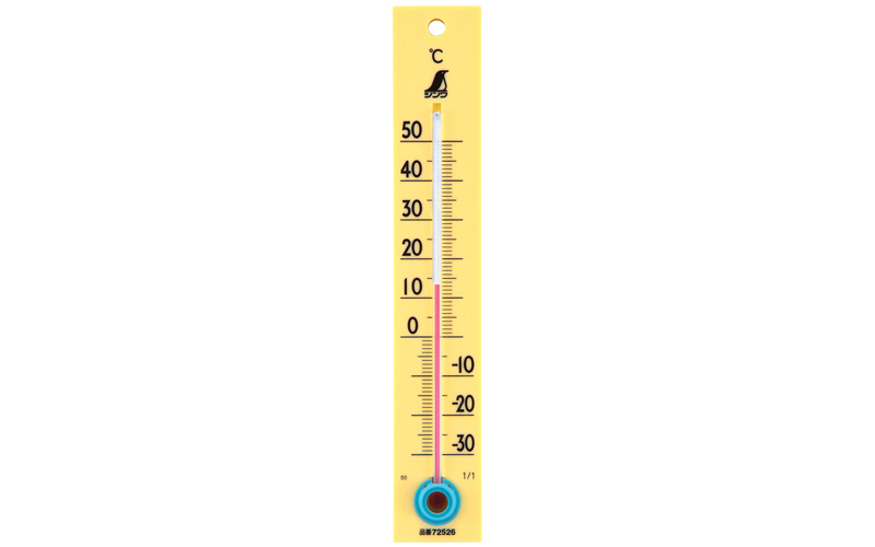 シンワ測定 温度計  Ｃ－２  並板  イエロー 