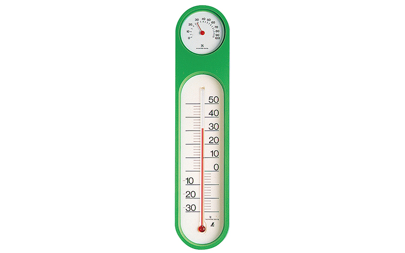 シンワ測定 温湿度計  ＰＣオーバル  グリーン 