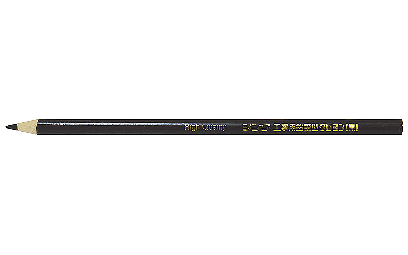 シンワ測定 工事用  鉛筆型クレヨン  黒  ３本入 