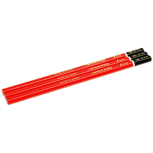 シンワ鉛筆ＰＲＯ赤ふつう３本入７８５２３