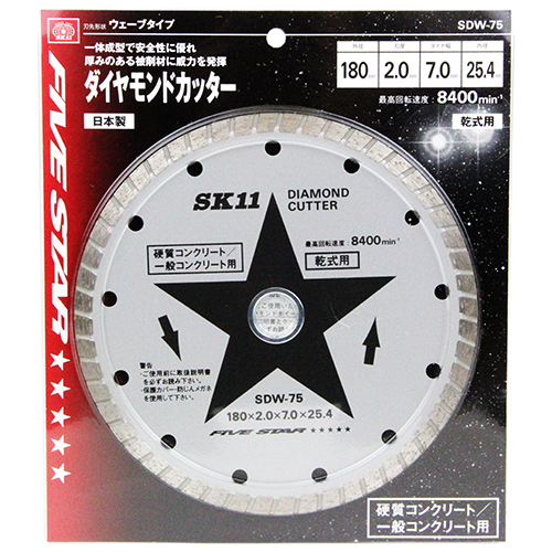 ＳＫ１１ダイヤモンドカッターウェーＳＤＷ－７５