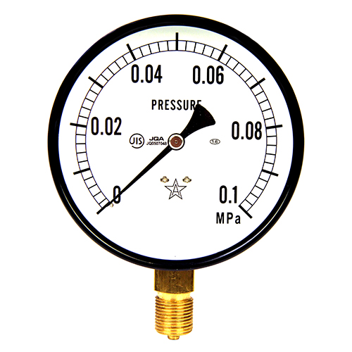 右下精器汎用圧力計Ａ１００・Ｇ３／８Ｓ－４１・０．１ＭＰＡ