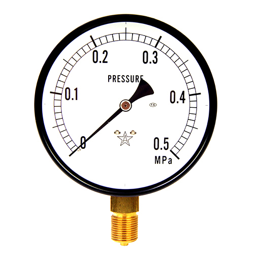 右下精器汎用圧力計Ａ１００・Ｇ３／８Ｓ－４１・０．５ＭＰＡ