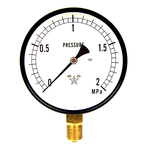 右下精器汎用圧力計Ａ１００・Ｇ３／８Ｓ－４１・２．０ＭＰＡ