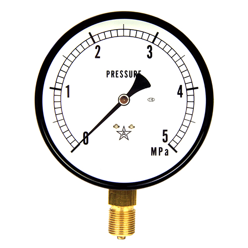 右下精器汎用圧力計Ａ１００・Ｇ３／８Ｓ－４１・５．０ＭＰＡ