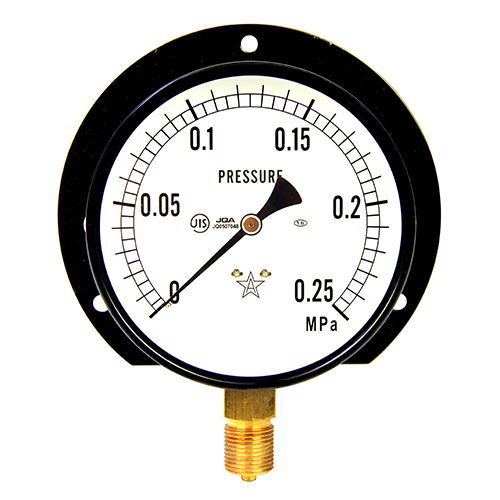 右下精器汎用圧力計Ｂ１００・Ｇ３／８Ｓ－４２・０．２５ＭＰＡ