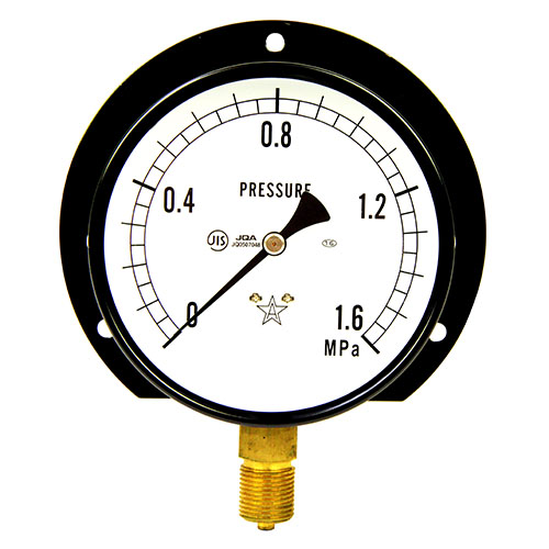 右下精器汎用圧力計Ｂ１００・Ｇ３／８Ｓ－４２・１．６ＭＰＡ