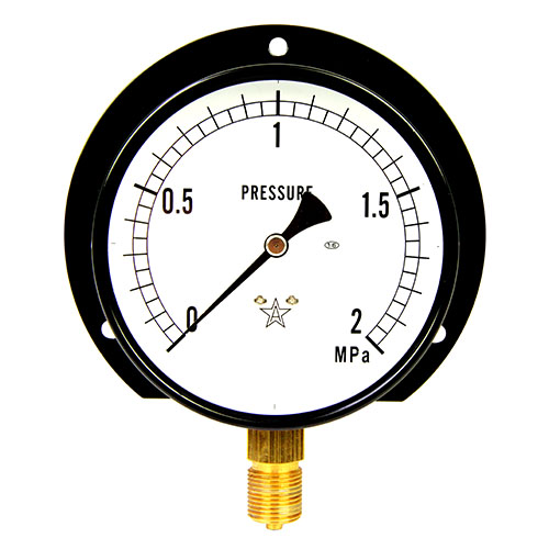 右下精器汎用圧力計Ｂ１００・Ｇ３／８Ｓ－４２・２．０ＭＰＡ