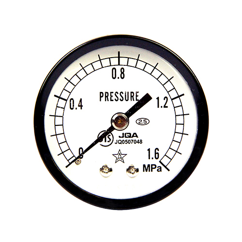 右下精器汎用圧力計Ａ５０・Ｒ１／４後Ｓ－１３０・１．６ＭＰＡ